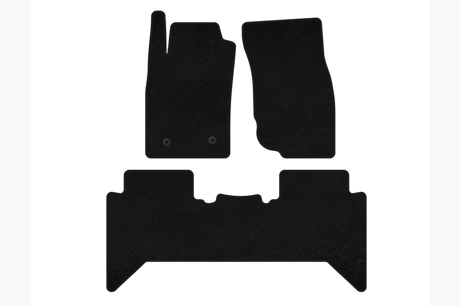 Toyota Hilux 2006-2015 Textil Fußmatten Premium V2 (schwarz) Foto 1