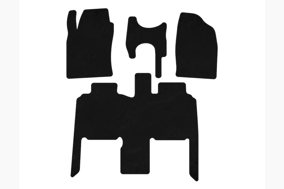 Toyota Previa 2000-2006 Textil Fußmatten Premium (Schwarz) Image
