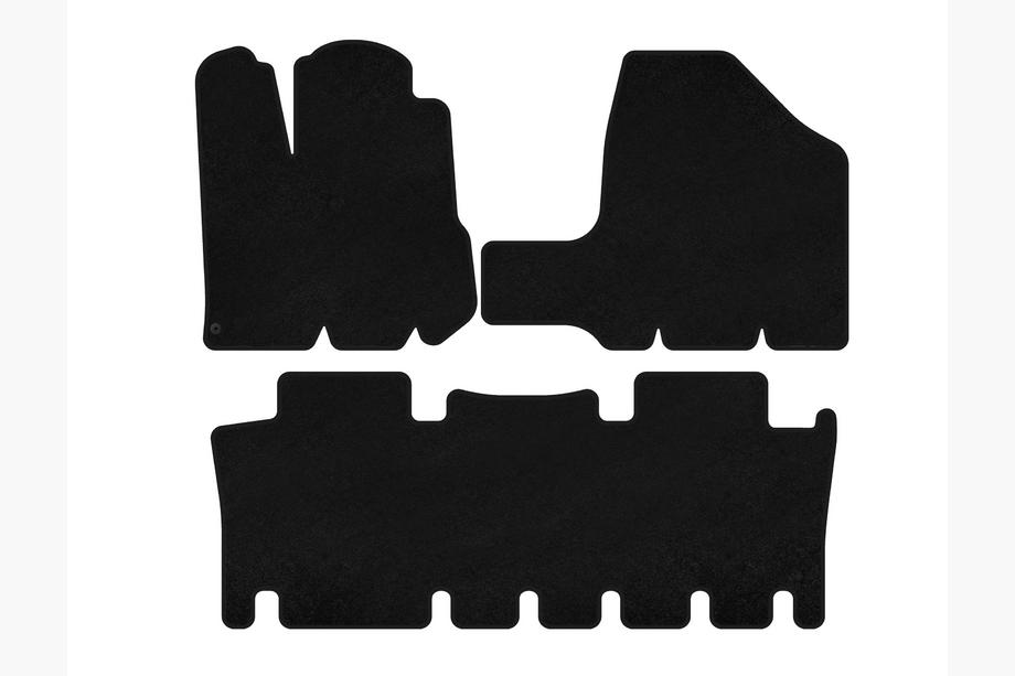Toyota Sienna 2003-2009 Textil Fußmatten Premium (2 Reihen, schwarz) Image