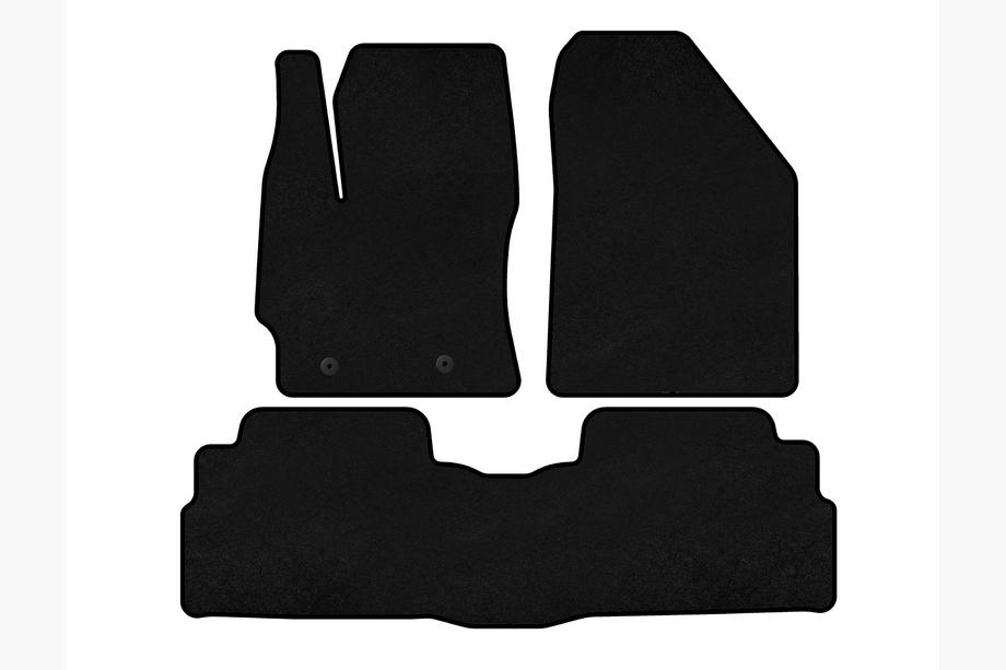 Toyota Verso 2009–2018 Textil Fußmatten Premium (2 Reihen, 7-Sitzer, Schwarz) Foto 1