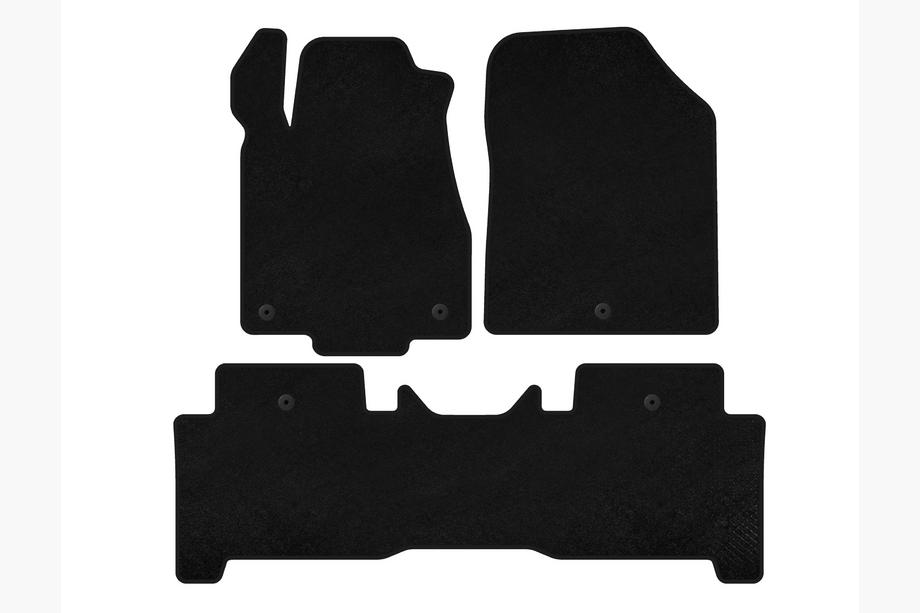 Acura MDX 2007-2013 Textil Fußmatten Premium (2 Reihen, Schwarz) Foto 2