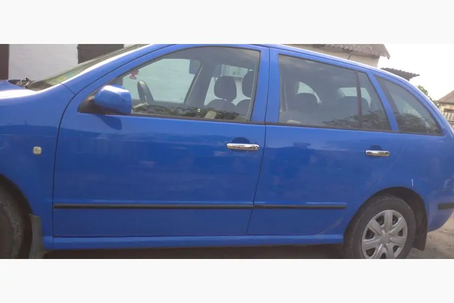 Skoda Fabia 2000-2007 Chrom Türgriffblenden (4 Stk, Edelstahl) OmsaLine - Italienischer Edelstahl Foto 1