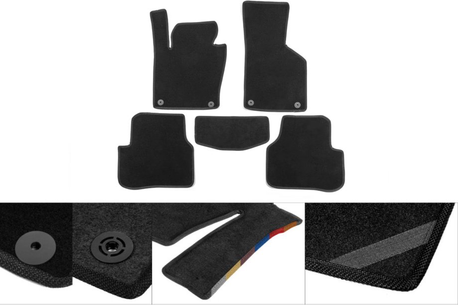 Mazda 626 1979-2002 Textil Fußmatten Classic (schwarz) Image