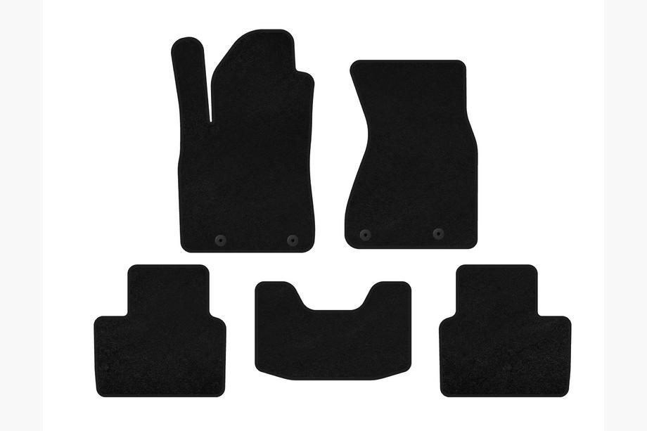 Audi A8 1994-2002 Textil-Fußmatten Classic (Sedan, Schwarz) Image