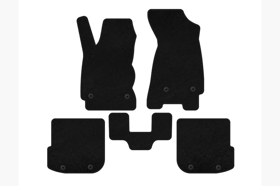 Audi A4 B5 1994–2001 Textil-Fußmatten Classic (Avant, Schwarz) Image