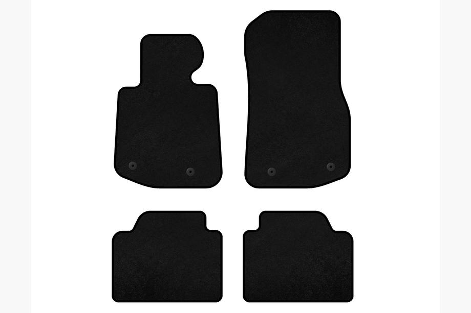 BMW 4 Series F32/F33/F36 2012-2020 Textil Fußmatten Classic V2 (Schwarz) Foto 1