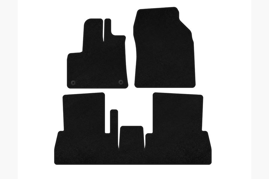Citroen Berlingo/Multispace 2018- Textil-Fußmatten Classic (Schaltgetriebe, Schwarz) Image