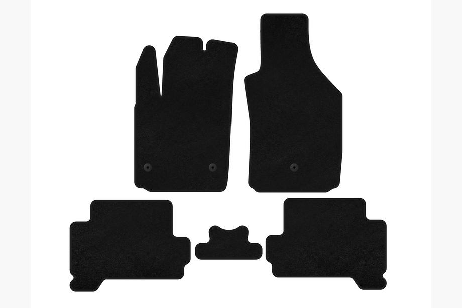Fiat 500/500L 2013-2022 Textil-Fußmatten Classic (HB, Elektro, Schwarz) Image