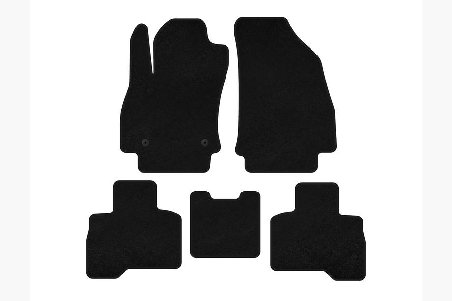 Fiat Fiorino/Qubo 2008-2024 Textil-Fußmatten Classic (Für Qubo 2008-2016, Schwarz) Foto 1