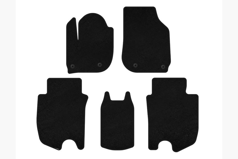 Honda FIT/Jazz 2014–2020 Textil Fußmatten Classic (HB, Hybrid, Schwarz) Foto 1