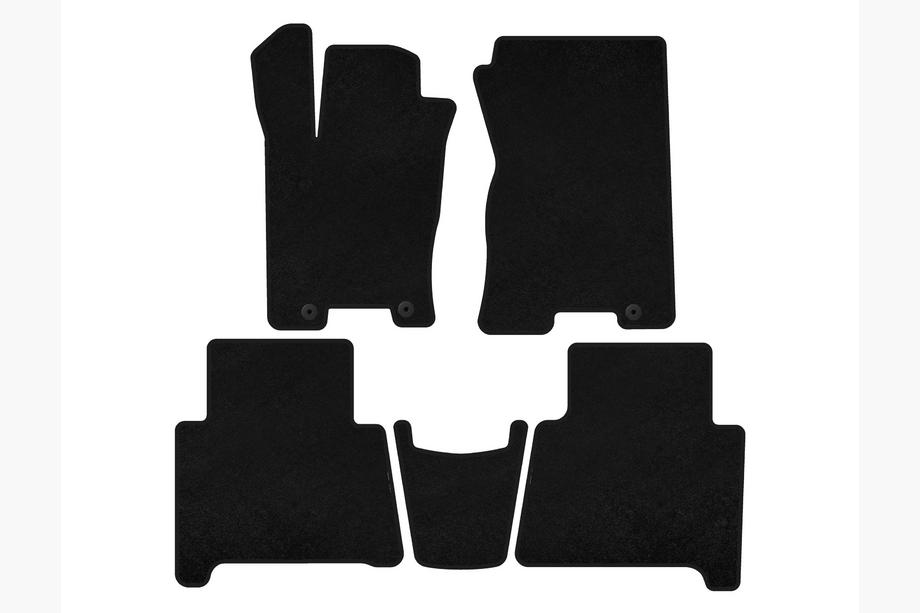 Kia Mohave 2008-2016 Textil Fußmatten Classic (2 Reihen, Schwarz) Image
