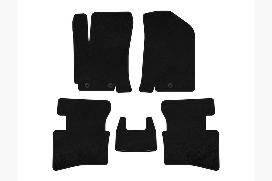 Kia Rio 2012-2017 Textil Fußmatten Classic V2 (Schwarz) Image
