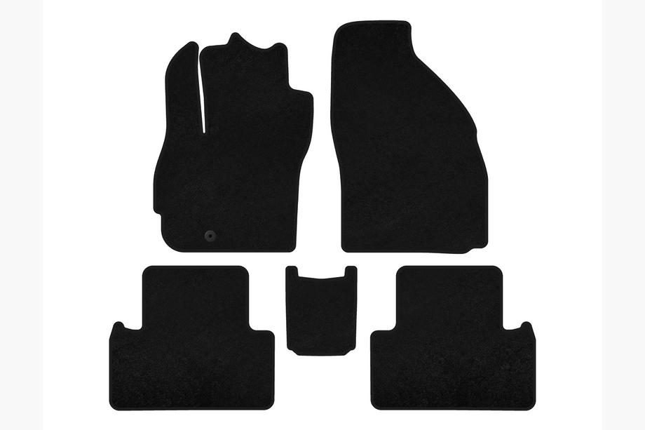 Mazda 5 2005-2009 Textil Fußmatten Classic (2 Reihen, 7-Sitzer, Schwarz) Image