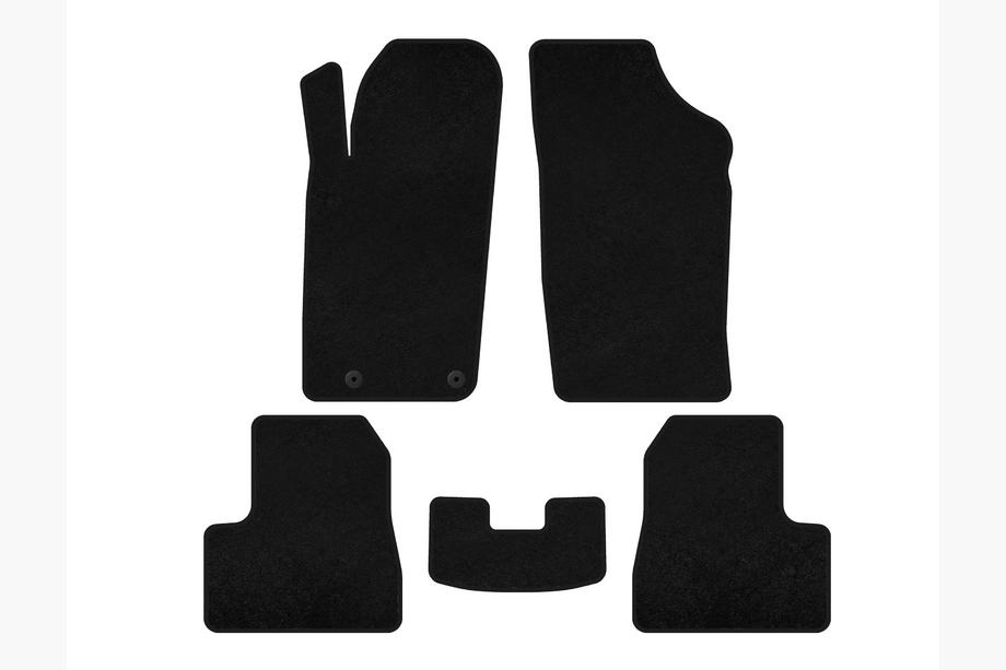 Peugeot 206 1998-2024 Textil-Fußmatten Classic (2009-2013, schwarz) Image