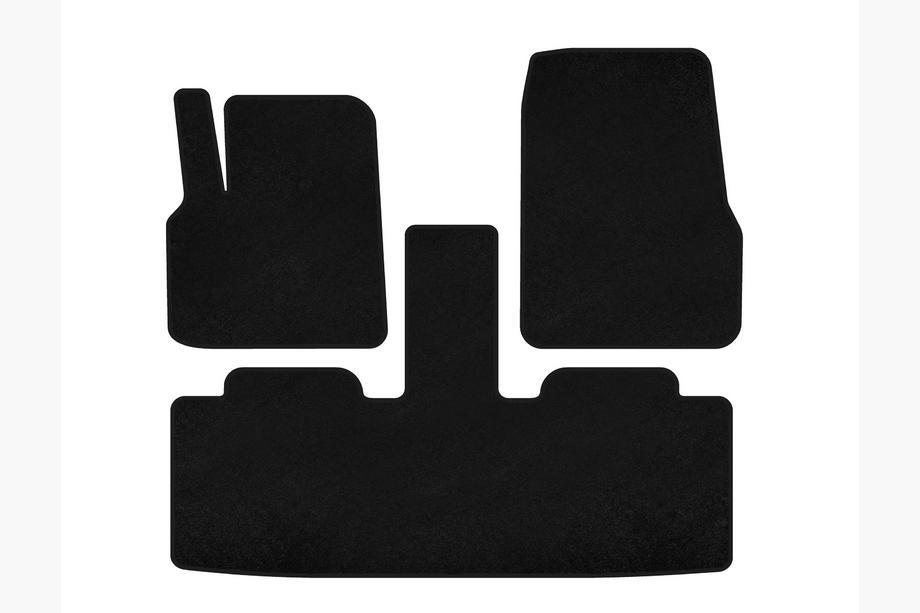 Renault Espace 2002-2014 Textil Fußmatten Classic (2 Reihen, 7-Sitzer, Schwarz) Image