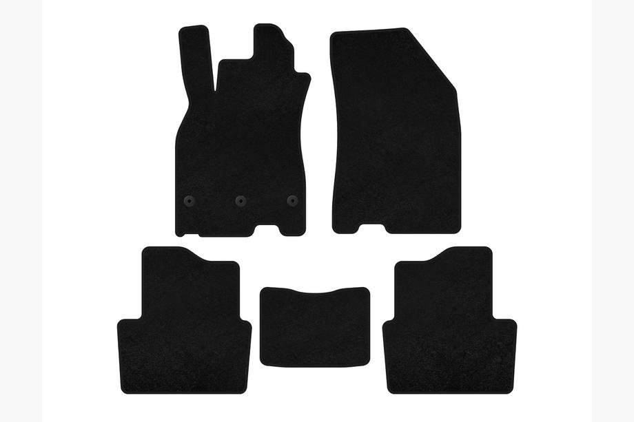 Renault Megane III 2009-2016 Textil-Fußmatten Classic (SD, Schwarz) Image