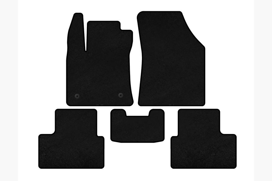 Renault Megane IV 2016-2025 Textil-Fußmatten Classic (SD, Schwarz) Image