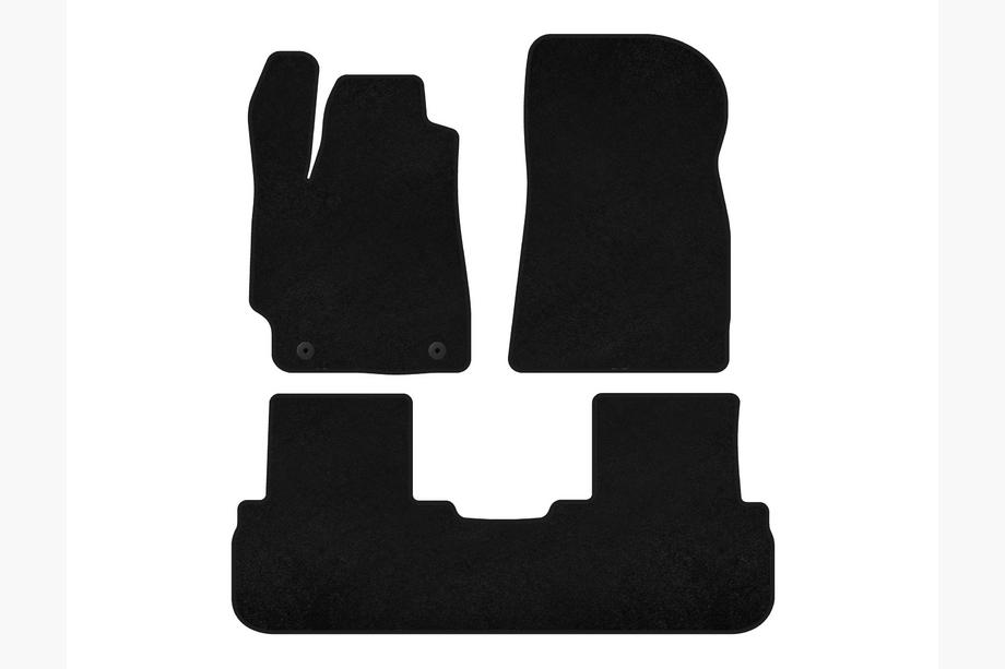 Toyota Highlander 2008-2013 Textil Fußmatten Classic (2 Reihen, Schwarz) Image