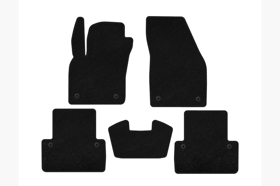 Volvo V50 2004-2012 Textil Fußmatten Classic (2007-2012, SW, Schwarz) Image