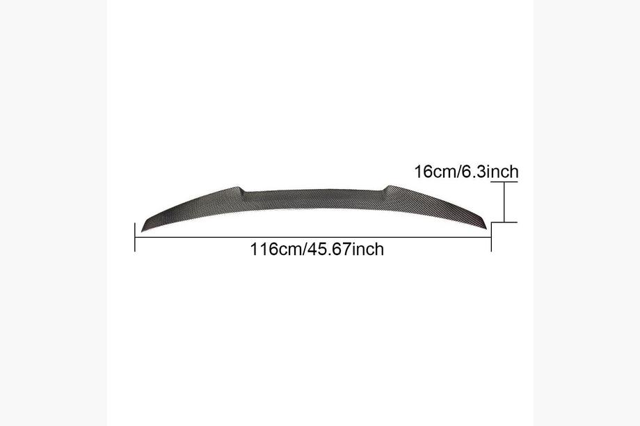 BMW 3 Series E46 1998-2006 Spoiler M4-Style (für SD, Carbon) Foto 4