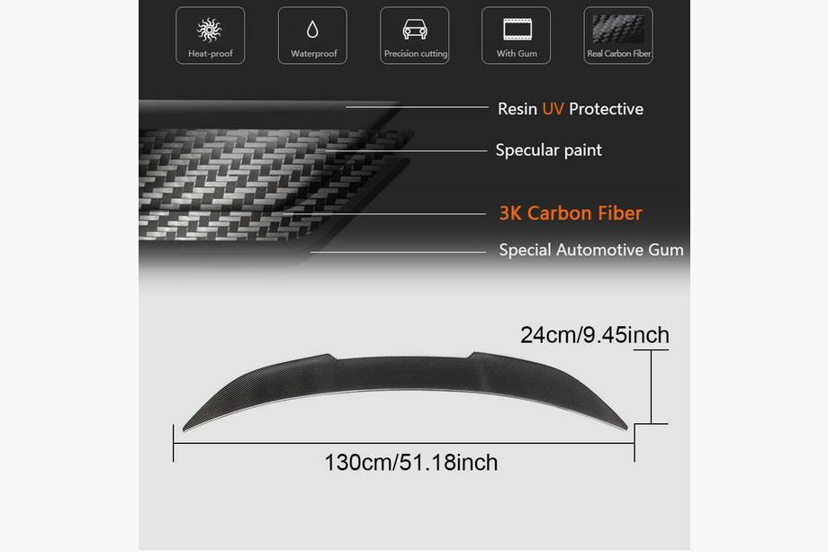 BMW X4 F26 2014-2018 PSM-Style Spoiler (Carbon) Foto 3