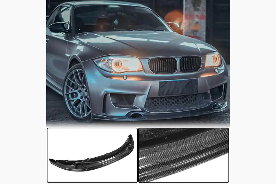 BMW 1 Series E81/E82/E87/E88 2004-2011 Frontspoiler Lippe V2 für 1M E82 Carbon Foto 1