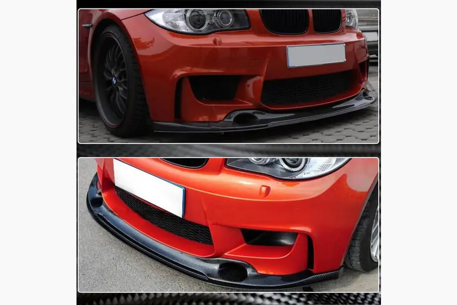 BMW 1 Series E81/E82/E87/E88 2004-2011 Frontspoiler Lippe V2 für 1M E82 Carbon Foto 3