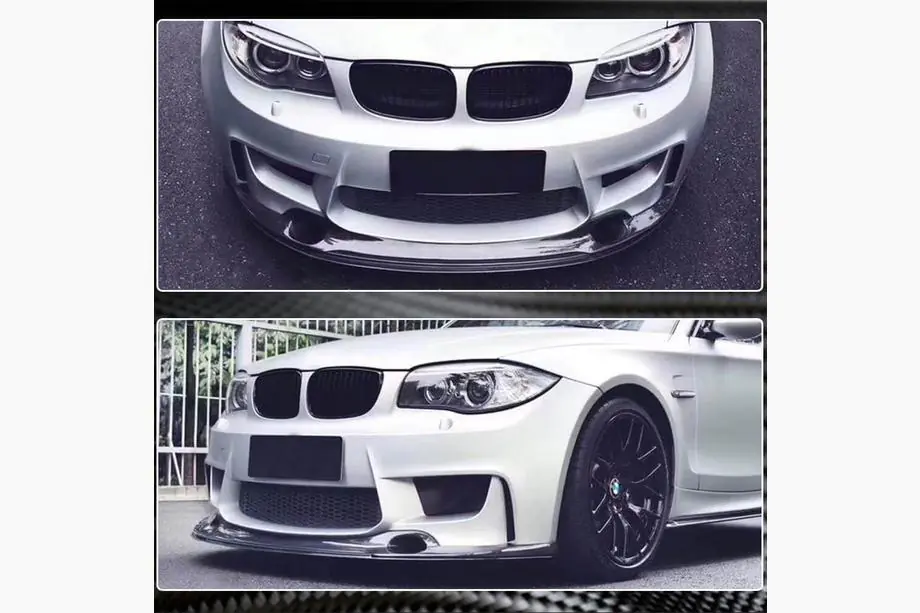 BMW 1 Series E81/E82/E87/E88 2004-2011 Frontspoiler Lippe V2 für 1M E82 Carbon Foto 4