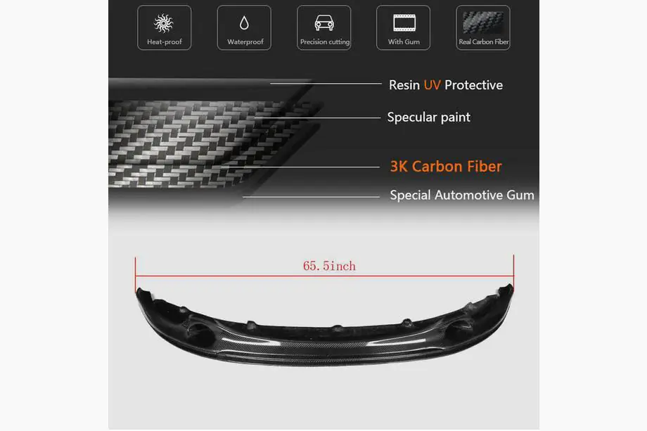 BMW 1 Series E81/E82/E87/E88 2004-2011 Frontspoiler Lippe V2 für 1M E82 Carbon Foto 5