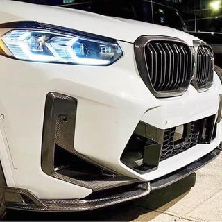 Frontstoßstangen Lippe Aufsatz (für F98 2022-2025, Carbon) BMW X4 G02 2018- Foto 1