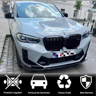 Frontstoßstangen Lippe Aufsatz (für F98 2022-2025, Carbon) BMW X4 G02 2018- Foto 2