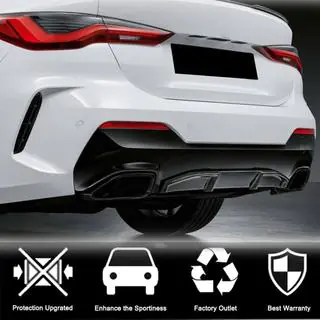 Heckstoßstangendiffusor V1 (für G22/G23 M-Sport, Carbon) Foto 3