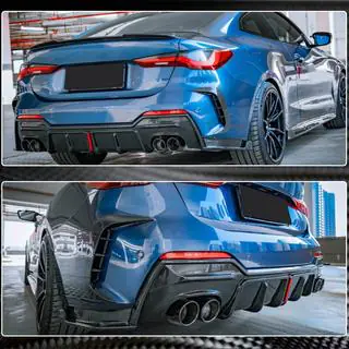 Heckdiffusor V3 für G22/G23 M-Sport, Carbon Foto 4