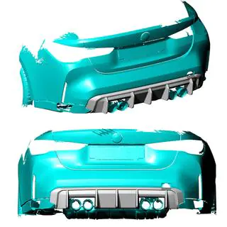 Heckdiffusor V1 (für G82/G83, Carbon) Foto 2