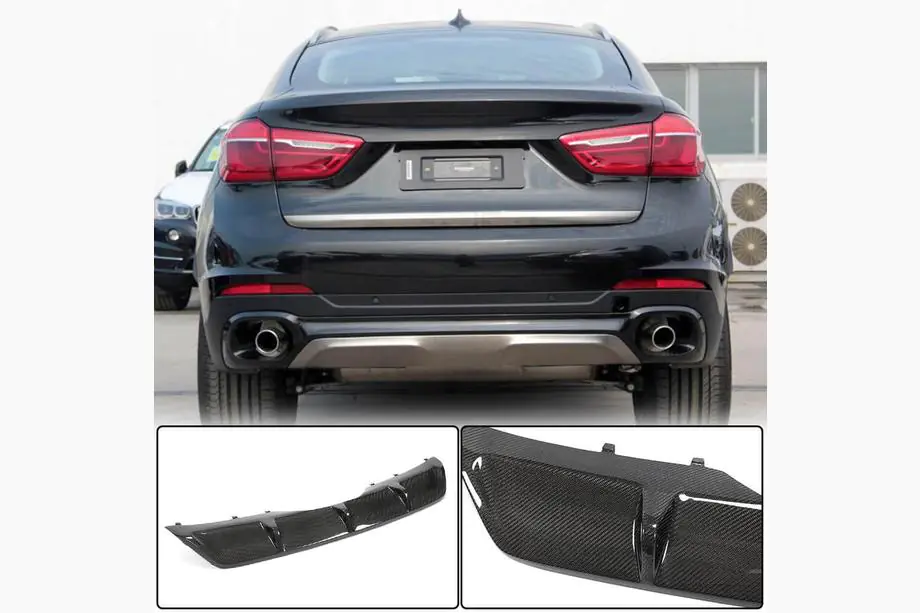 BMW X6 F16 2014-2019 Heckdiffusor V1 (für Base, Carbon) Foto 1