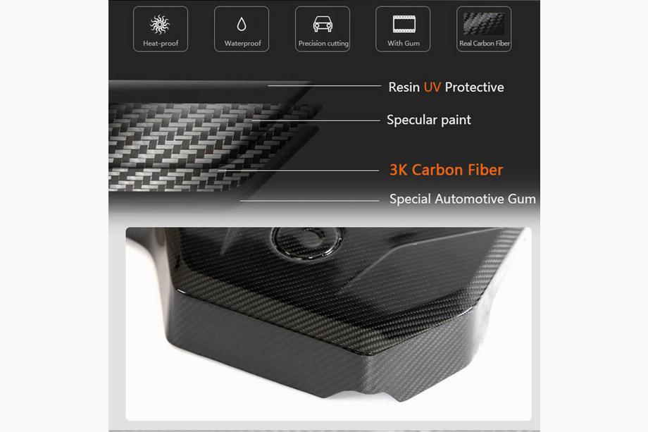 BMW 3 Series G20/G21 2018- Motorabdeckung (2022+, Carbon) Foto 2