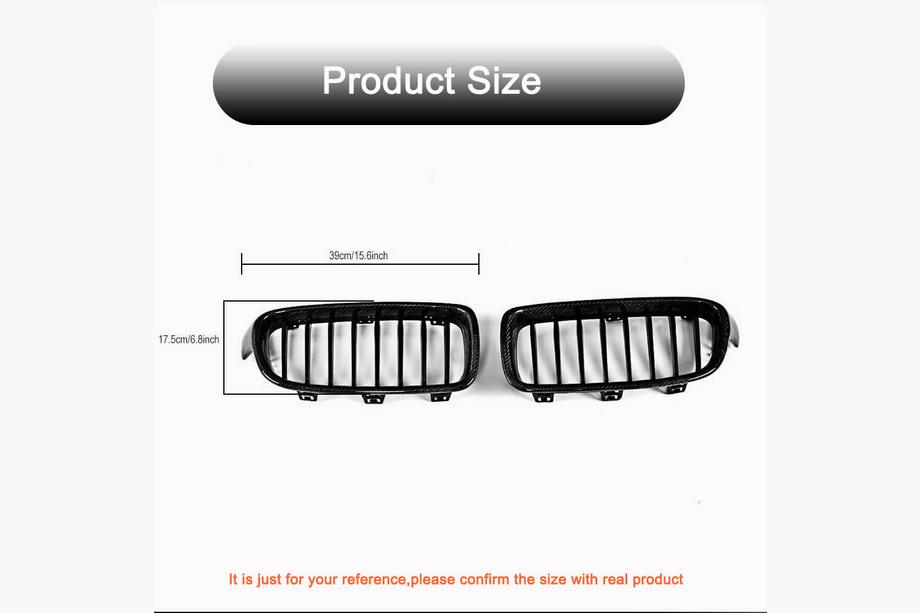 BMW 3 Series F30/F31 2012-2019 Nieren 1 Bar (Carbon) Foto 4