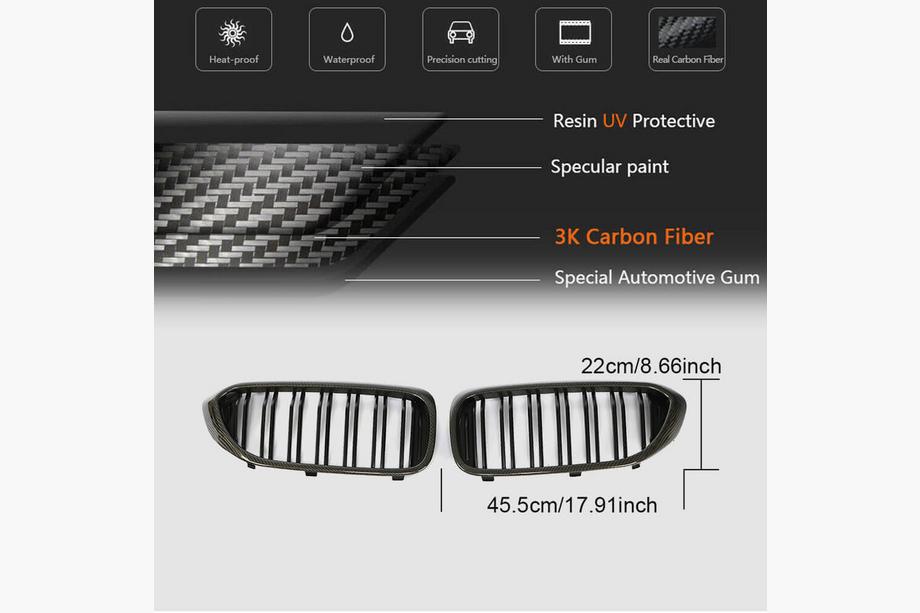 BMW 5er G30/G31 2017–2023 Nieren M-Look V1 (2017-2020, Carbon) Foto 5