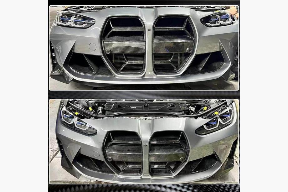 BMW 3 Series G20/G21 2018- Nieren V4 (für G80, Carbon) Foto 6