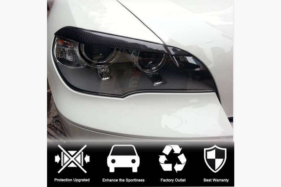 BMW X5 E70 2007-2013 Scheinwerferblenden (Carbon) Foto 2