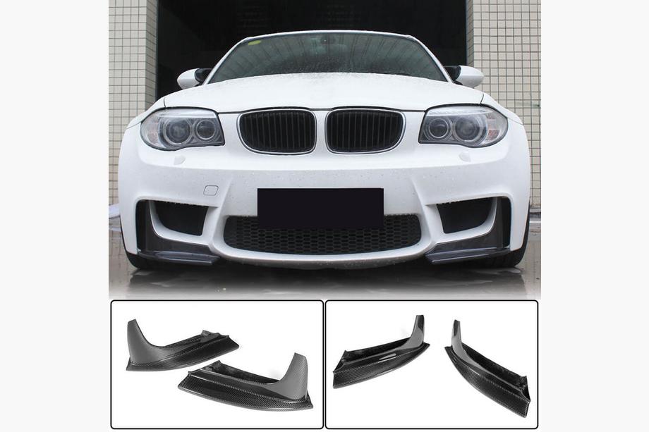 BMW 1 Series E81/E82/E87/E88 2004-2011 Frontstoßstangen Flap Aufsätze (für 1M E82, Carbon) Foto 1
