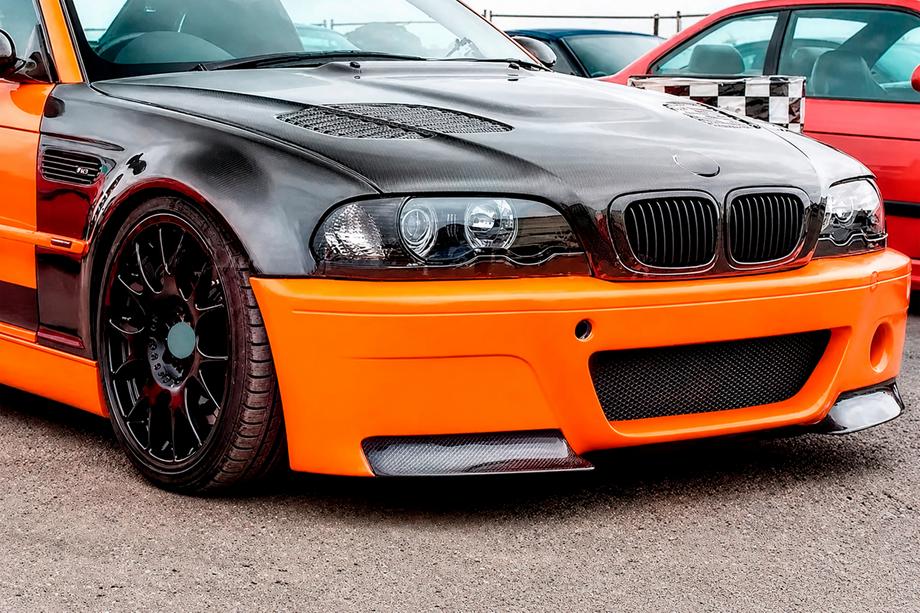 BMW 3 Series E46 1998-2006 Frontstoßstangen Flap Aufsätze (für M3, Carbon) Foto 2