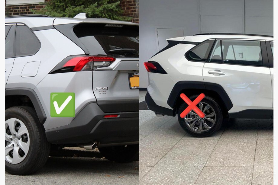 Toyota Rav 4 2019–2025 Premium Schmutzfänger 2022+ (Kurzer Radlauf, 4 Stk) Foto 2