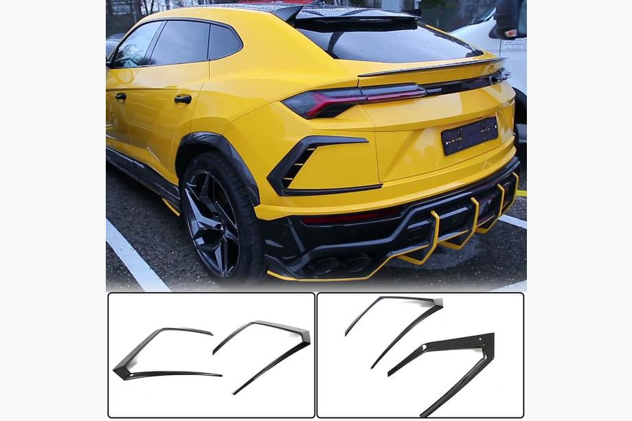 Lamborghini Urus 2018- Heckstoßstangenabdeckungen (Dry Carbon) Foto 1
