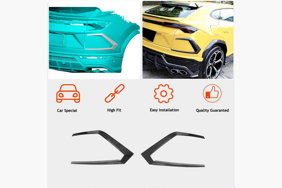 Lamborghini Urus 2018- Heckstoßstangenabdeckungen (Dry Carbon) Foto 4