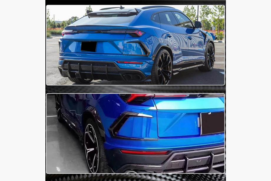 Lamborghini Urus 2018- Heckstoßstangenabdeckungen (Dry Carbon) Foto 6