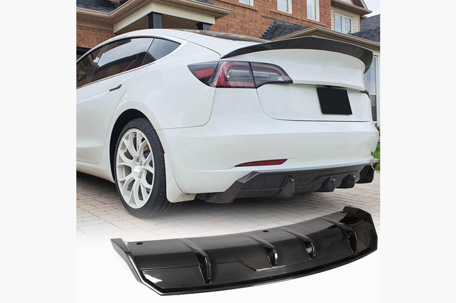 Tesla Model 3 2017- Heckdiffusor Carbon V3 (2016-2022) Foto 1