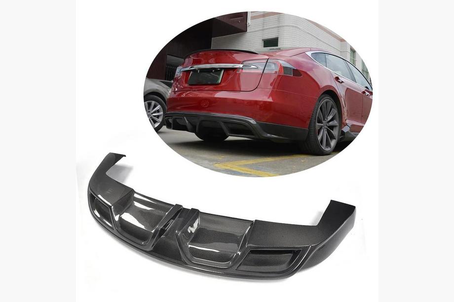 Tesla Model S 2012– Heckdiffusor V1 (2012-2016, Carbon) Image