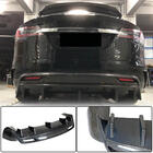 Tesla Model X 2015- Heckdiffusor Stoßstange (2015-2021, Carbon) Foto 1