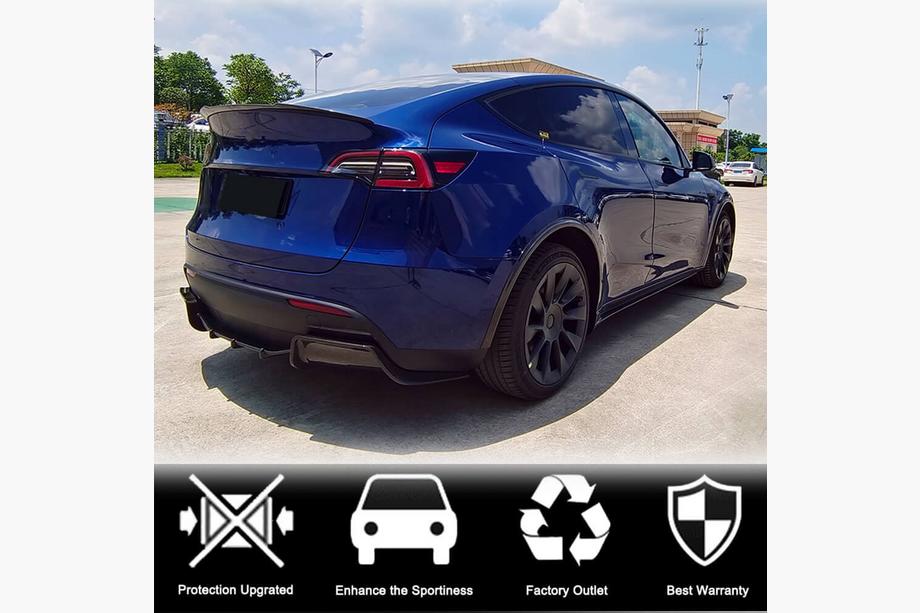 Tesla Model Y 2020- Heckdiffusor V2 (2020-2025, Carbon) Foto 3